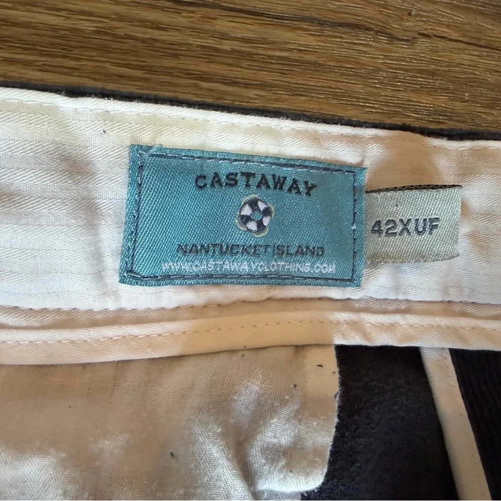 Castaway Nantucket Island Harbor Preppy Coastal pants, red lobster embroidery - Picture 8 of 12